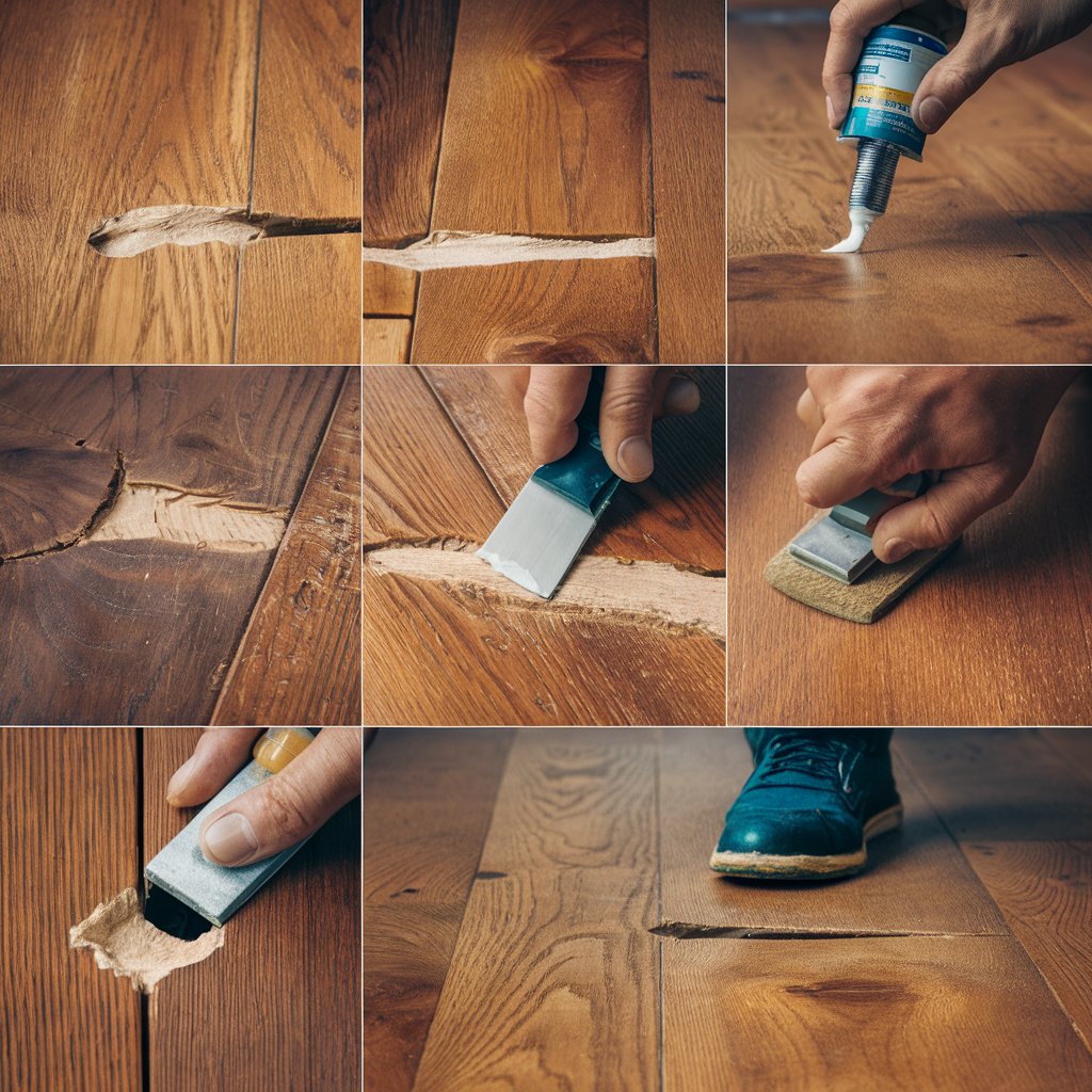 How to Fix Gouge in Wood Floor